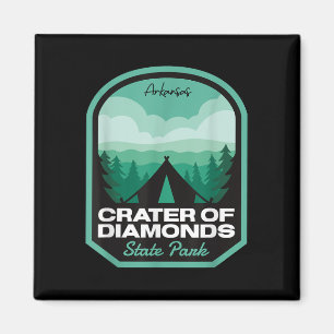 Krater der Diamanten State Park Ar Camping  Magnet