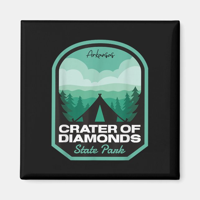 Krater der Diamanten State Park Ar Camping  Magnet (Vorne)