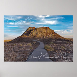 Krater des Mondes National Monument und Naturschut Poster