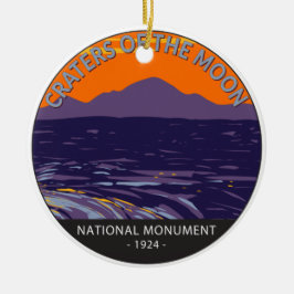 Krater des Mondmond-Nationaldenkmals Idaho Keramik Ornament