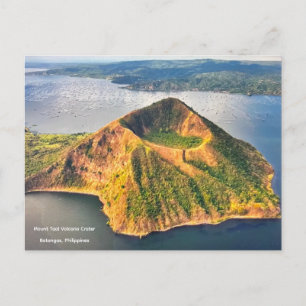 Krater des Mount Taal-Vulkans, Philippinen - Postkarte