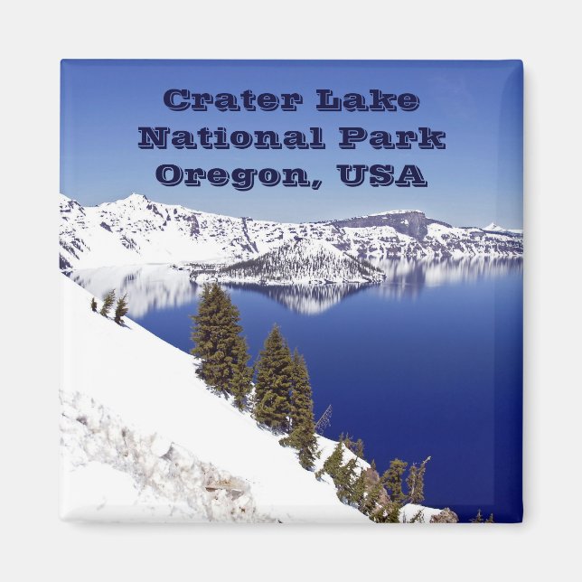 Krater Lake National Park Oregon USA Reisemagnet Magnet (Vorne)