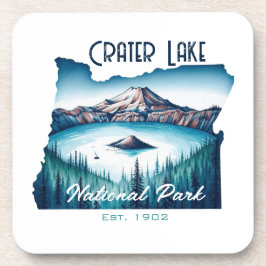 Krater Lake National Park Souvenir Geschenk Getränkeuntersetzer