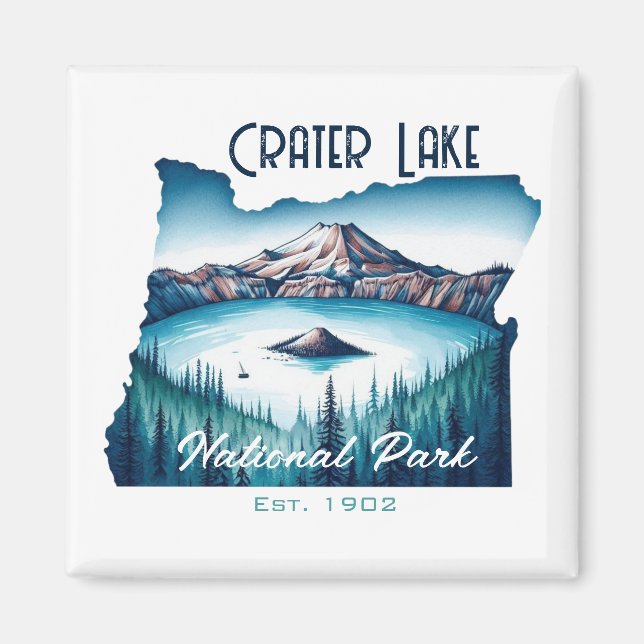 Krater Lake National Park Souvenir Geschenk Magnet (Vorne)