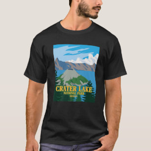 Krater Lake National Park - Tourismus Vintage Post T-Shirt