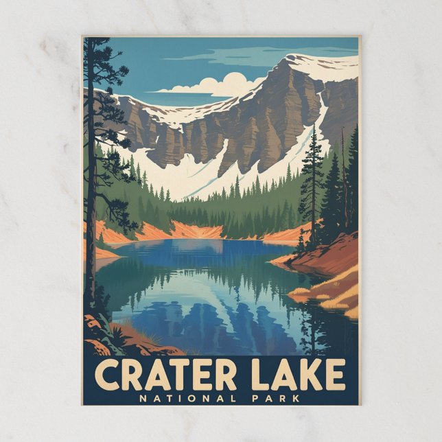 Krater Lake Nationalpark Berg Postkarte (Von Creator hochgeladen)