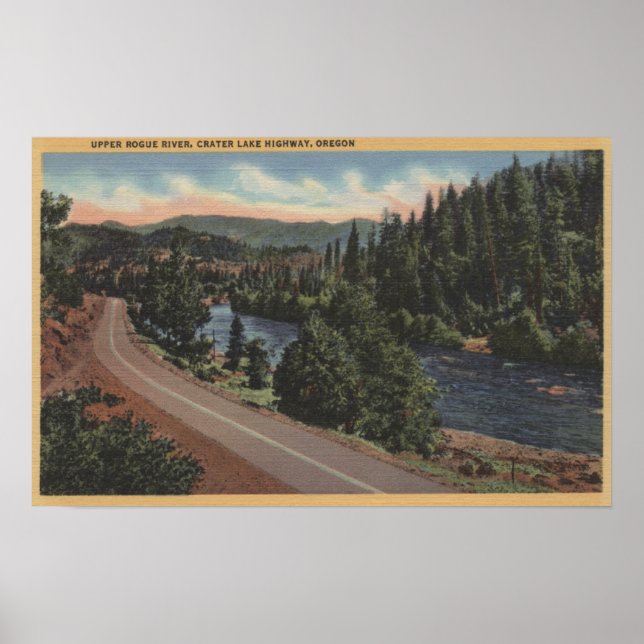 Krater Lake, Oregon - Oberer Rogue Poster (Vorne)