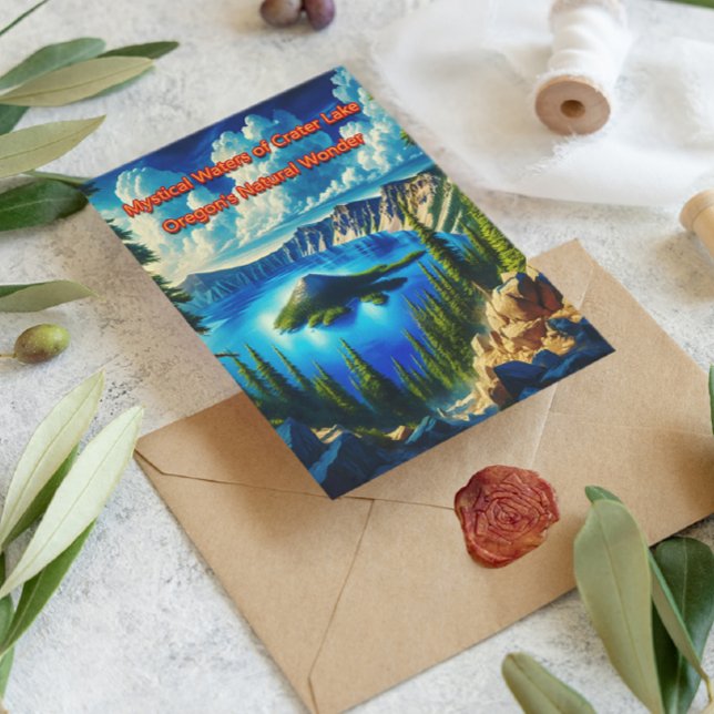 Krater Lake Serenity Postkarte (Von Creator hochgeladen)