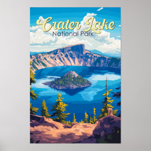 Krater Nationalpark California Poster