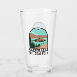 Krater Nationalpark California Vintag Glas