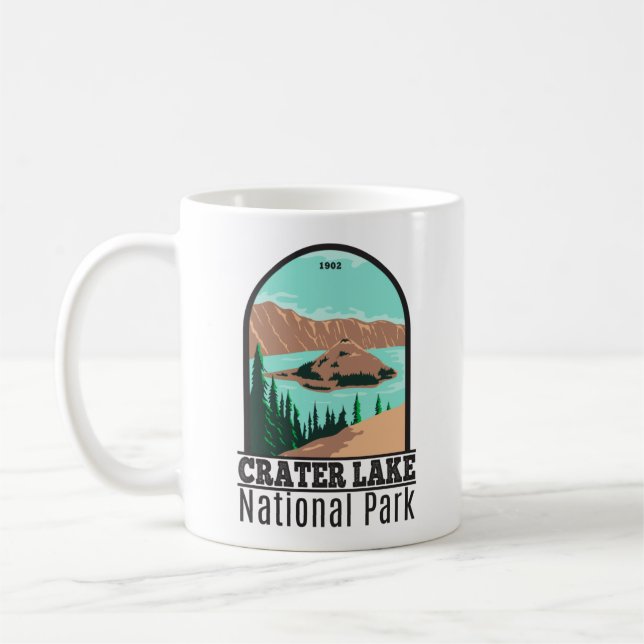 Krater Nationalpark California Vintag Kaffeetasse (Links)