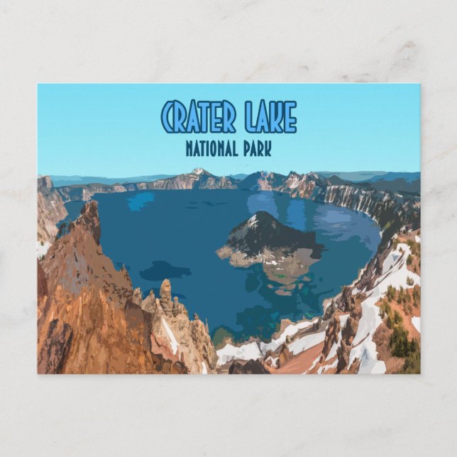 Krater Nationalpark California Vintag Postkarte (Vorderseite)