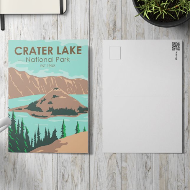 Krater Nationalpark California Vintag Postkarte (Von Creator hochgeladen)