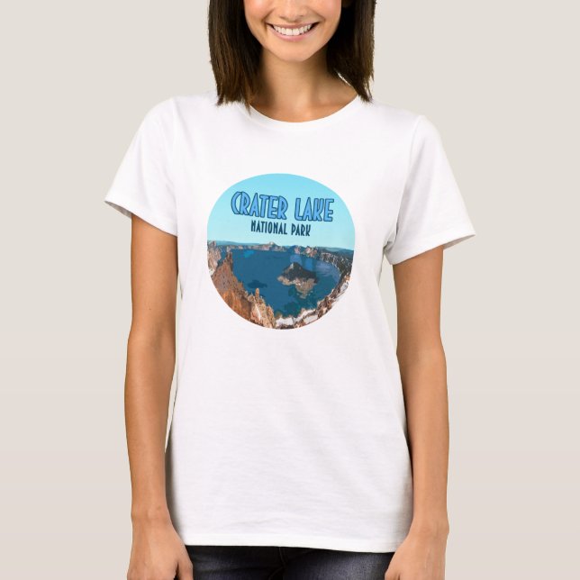 Krater Nationalpark California Vintag T-Shirt (Vorderseite)