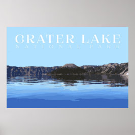 Krater-Poster, Nationalpark Print Poster