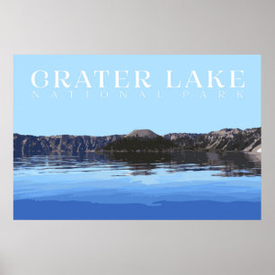 Krater-Poster, Nationalpark Print Poster