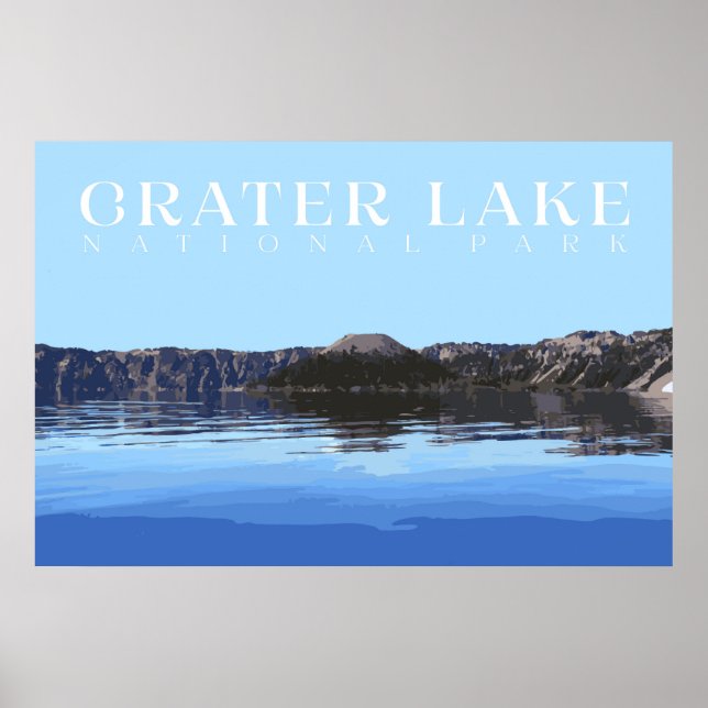 Krater-Poster, Nationalpark Print Poster (Vorne)