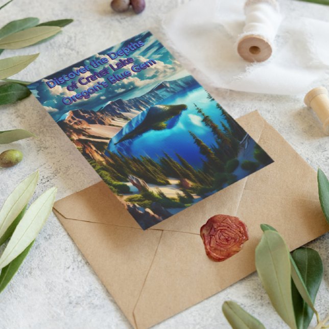 Krater Seen Serene Morgenlicht Postkarte (Von Creator hochgeladen)