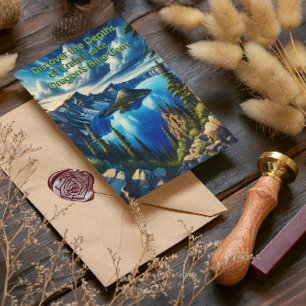 Krater Seen Serene Morning Postkarte