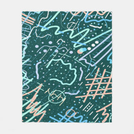 Krater und Kometen Fleecedecke