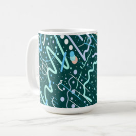 Krater und Kometen Kaffeetasse
