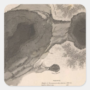 Krater von Kilauea, Hawaii Quadratischer Aufkleber
