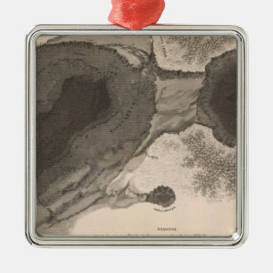 Krater von Kilauea, Hawaii Silbernes Ornament