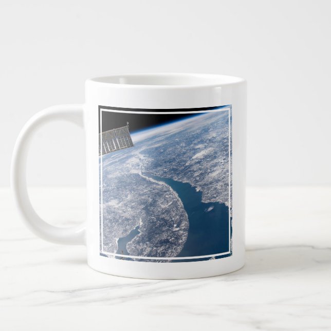Krater von Manicouagan und der Fluss St. Lawrence Jumbo-Tasse (Links)