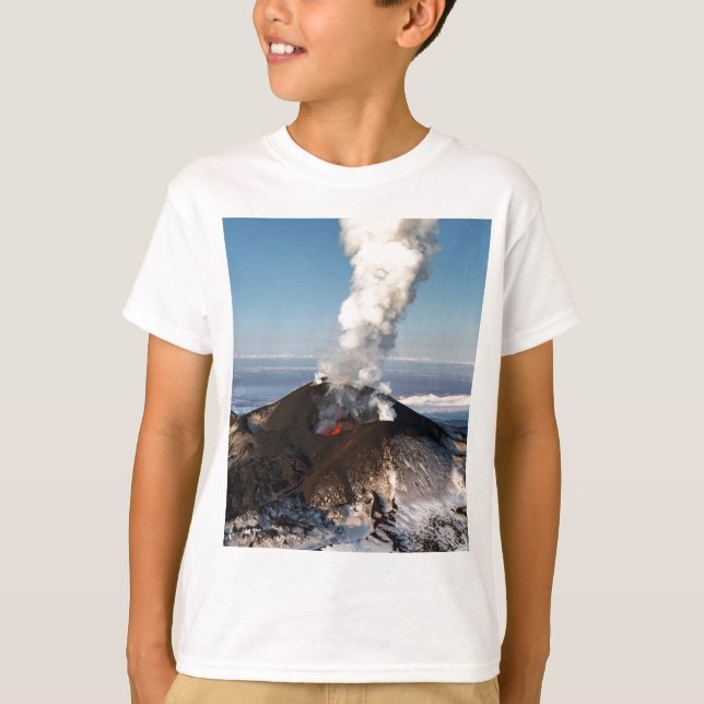 Kratereruptionsvulkan: Lava, Gas, Dampf, Asche T-Shirt (Vorderseite)