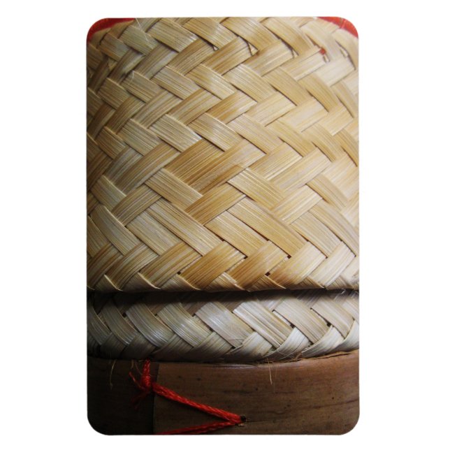 Kratip Thai Lao Isan Bamboo Rice Basket Magnet (Vertikal)