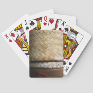 Kratip Thai Lao Isan Bamboo Rice Basket Spielkarten