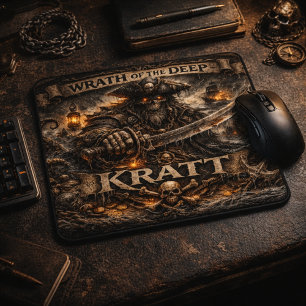 Krátt-Mauspad – Wut der Tiefe Mousepad