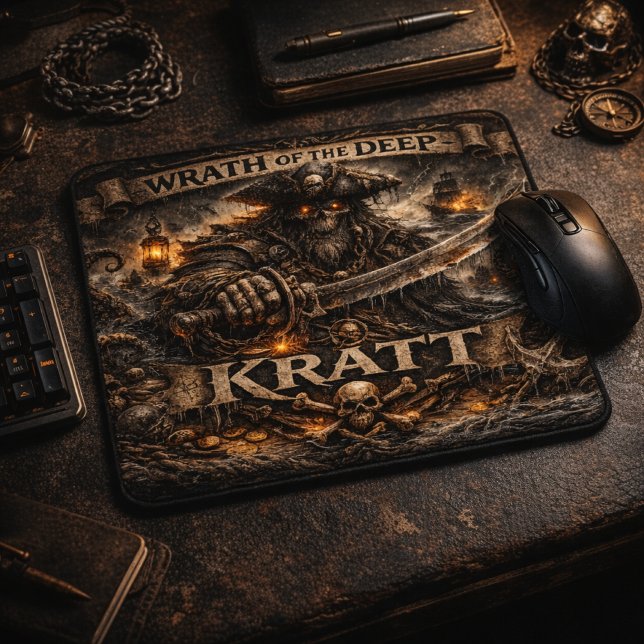 Krátt-Mauspad – Wut der Tiefe Mousepad (Von Creator hochgeladen)