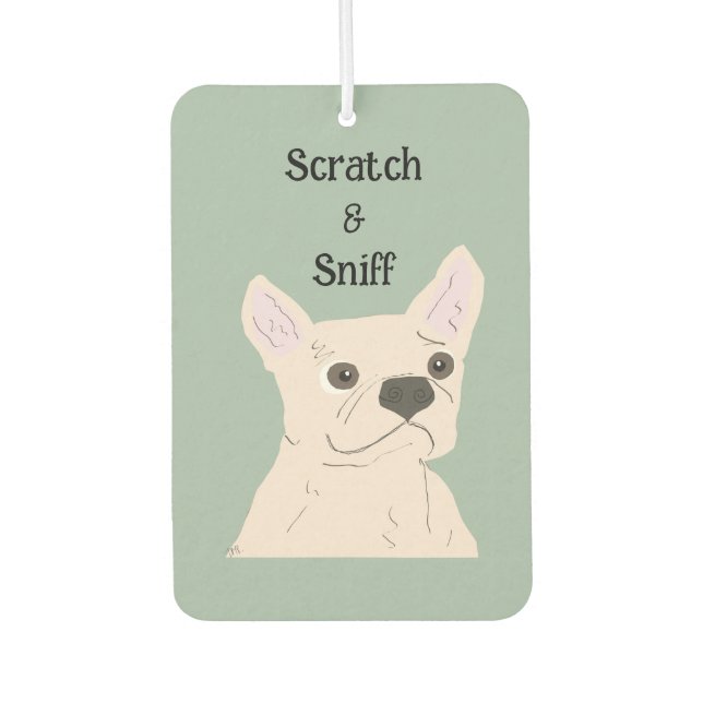 Kratz & Schnüffel, süßer Hund, Autolufterfrischer (Vorderseite)