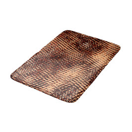 Kratzen mit dicken Kreuzen in Orange mit Schatten Badematte