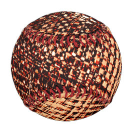 Kratzen mit dicken Kreuzen in Orange mit Schatten Baseball