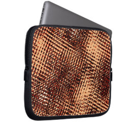 Kratzen mit dicken Kreuzen in Orange mit Schatten Laptopschutzhülle