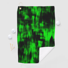 Kratzende Flecken in grell grün und stark dunkel Golfhandtuch