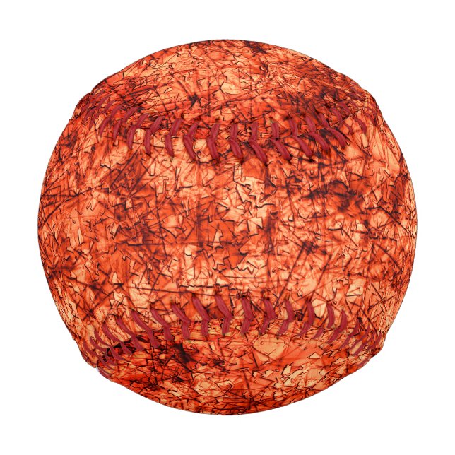 Kratzer auf einer leicht gepunkteten Koralle Baseball (Rückseite)