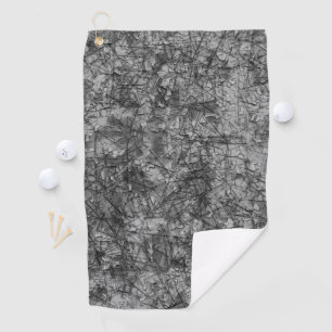 Kratzer auf leicht gepunktet grau bis schwarz golfhandtuch