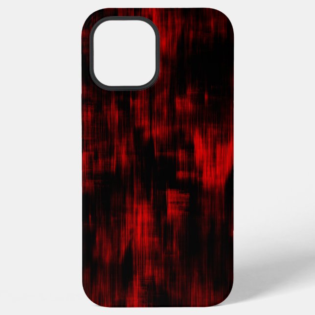 Kratzer in hellroter und schwarzer Farbe           iPhone Hülle (Rückseite)