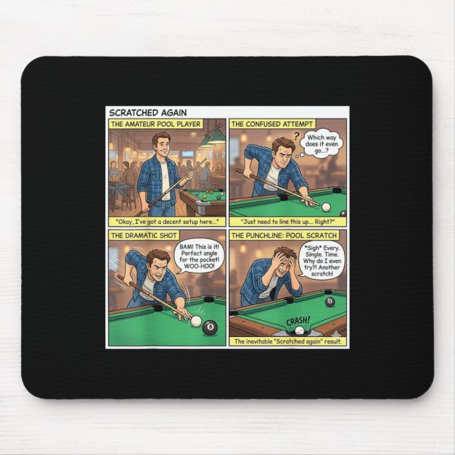Kratzer wieder ol lustiger Comic Mousepad (Vorne)