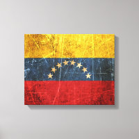 Kratzte und abgenutzte Vintage venezolanische Flag