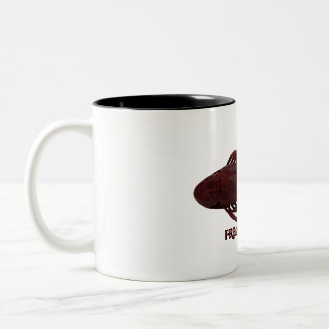 Kraubfisch Zweifarbige Tasse (Links)