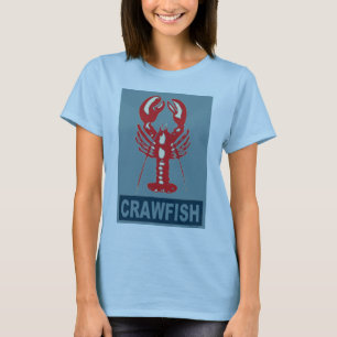 Kraubfische Rot und Blau T-Shirt
