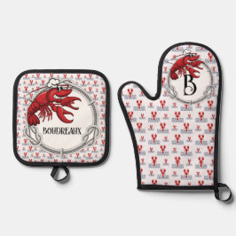 Krausefisch Cajun THEMA Ofenhandschuh & Topflappen-Set