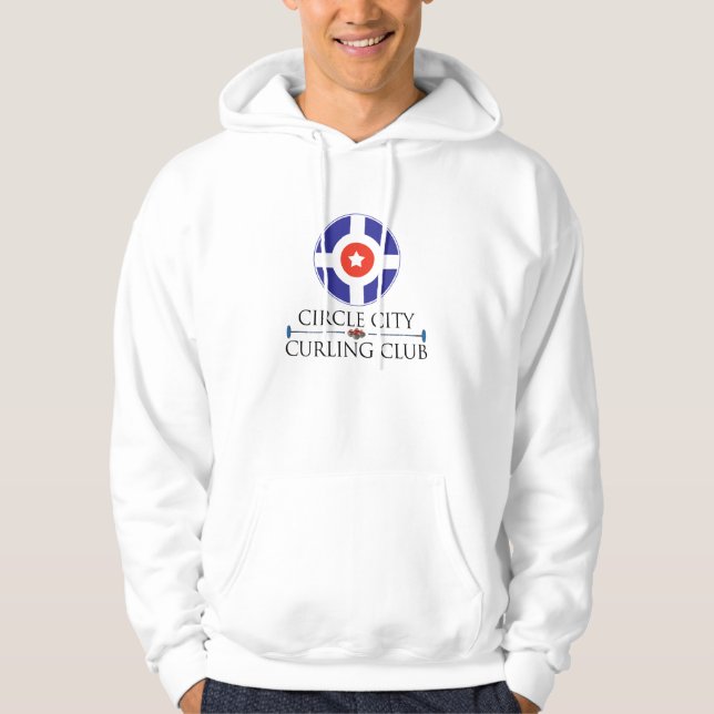 Kräuselnde Kreis-Stadt - Hoodie (Vorderseite)