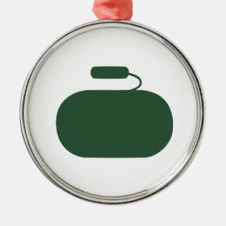 Kräuselnde Steinverzierung Silbernes Ornament