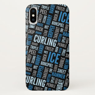 Kräuselnjargon-Handy-Fall - Blau und Schwarzes Case-Mate iPhone Hülle