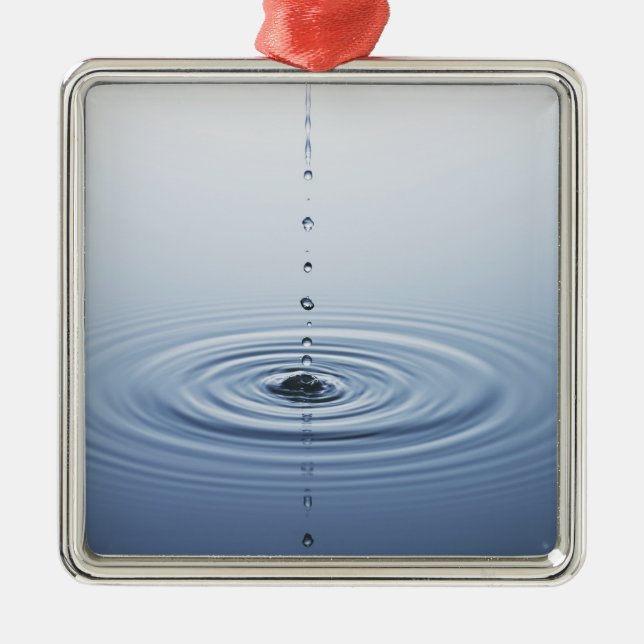 Kräuselung auf Wasser Ornament Aus Metall (Vorne)